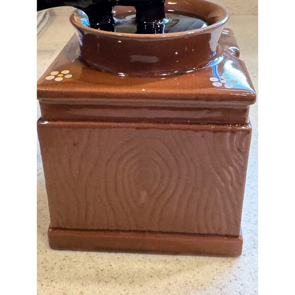 Instant Coffee Canister Looks like Coffee Grinder Ceramic - Picture 8 of 10